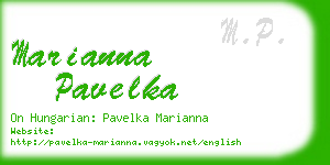 marianna pavelka business card